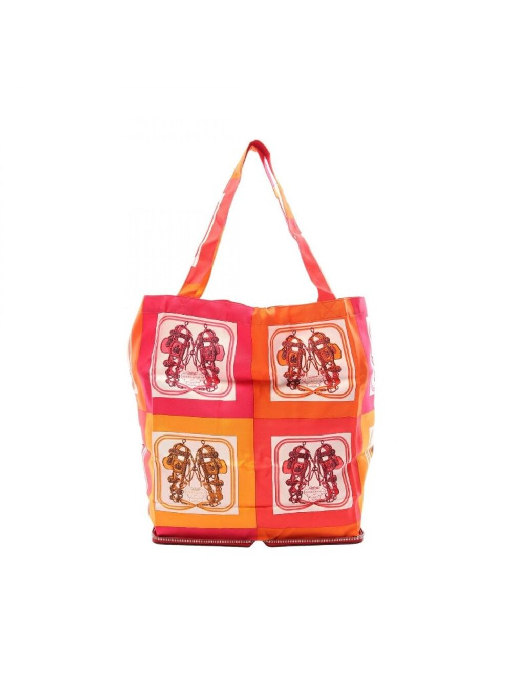 Hermes Tote Bag Silky Pop Brides de Gala Rouge Vif Silk